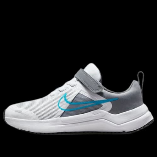 (PS) Nike Downshifter 12 Low Tops White Gray Blue