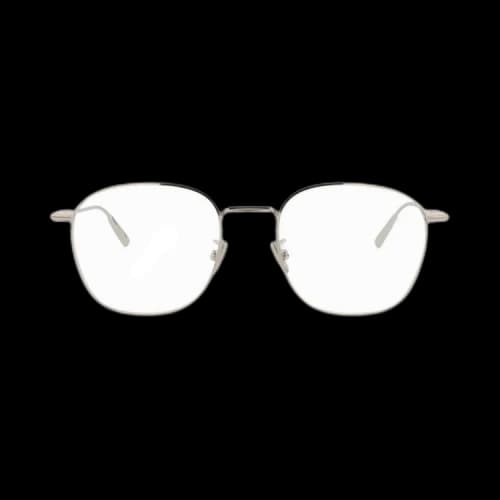 Dior Square Optical Glasses 'Palladium/Transparent'