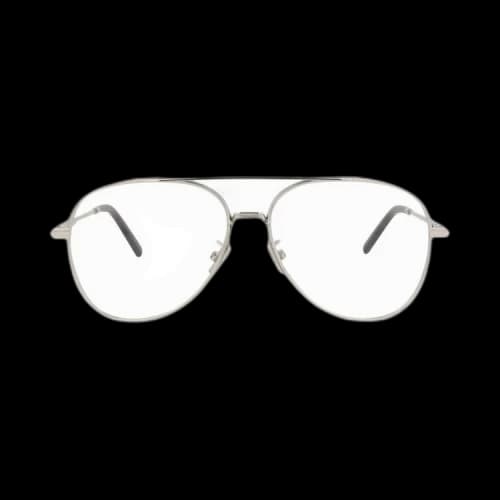 Dior Aviator Optical Glasses 'Palladium/Transparent'