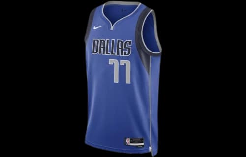 Nike NBA Dallas Mavericks Luka Doncic Icon Edition Swingman Dri-Fit Jersey Blue