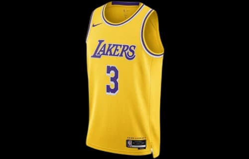 Nike Los Angeles Lakers Atnhony Davis 22/23 Jersey Yellow