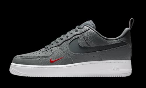 Nike Air Force 1 Low LV8 Smoke Grey Red Reflective Swoosh