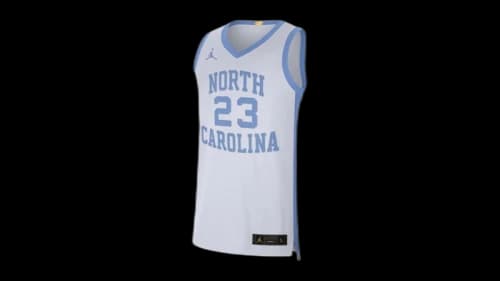 Jordan Elite Dri-Fit Unc Carolina Tarheels Jersey White
