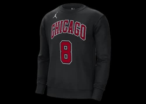 Jordan NBA Chicago Bulls Zach Lavine Sweatshirt Black