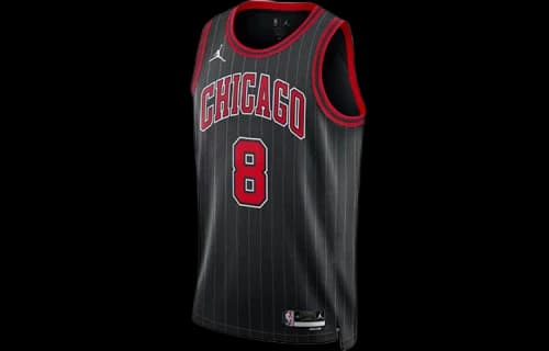 Jordan Lavine Zach Chicago Bulls 2022 Dri-Fit Jersey Black