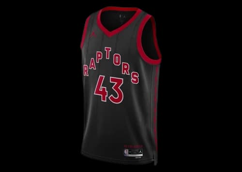 Jordan Pascal Siakam Toronto Raptors Dri-Fit Jersey Black