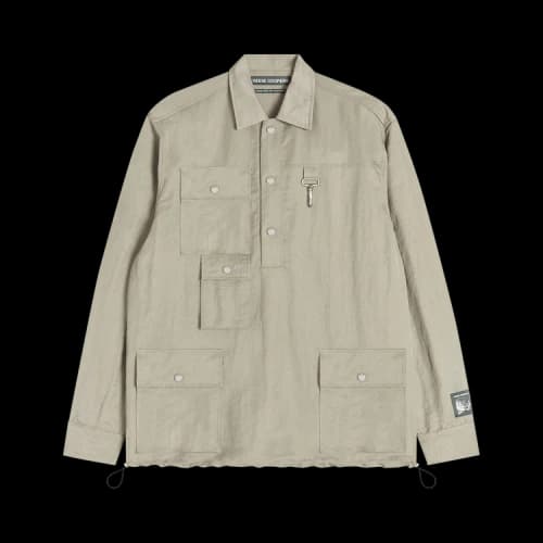 Reese Cooper Nylon Cargo Pullover Shirt 'Stone'
