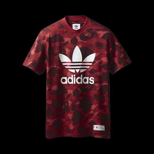 BAPE x adidas adicolor T-Shirt 'Raw Red'