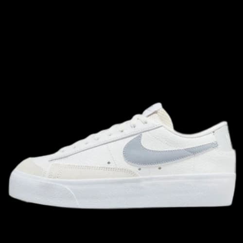 Nike Blazer Low Platform Low-Top Sneakers White/Grey (Women's)