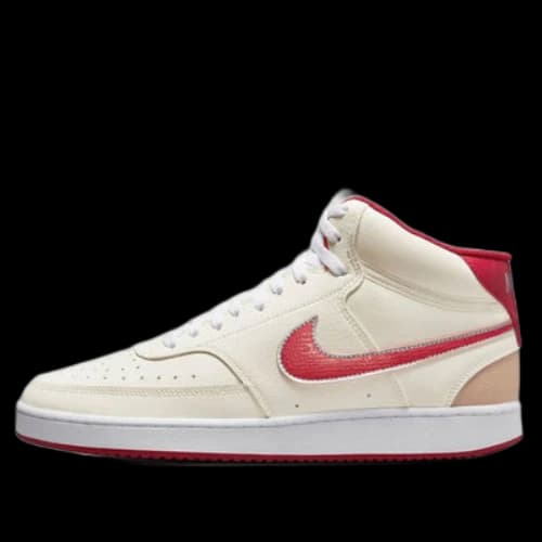 Nike Court Vision Mid-Top Sneakers White/Red