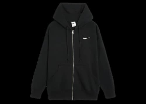 Nike Women's Phoenix Fleece Oversized Full-Zip Hoodie Black