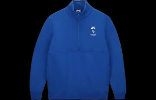 Nike SB x Fly Streetwear 1/2 Zip Fleece Skate Top Blue