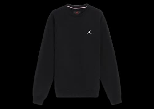 Jordan Essentials Fleece Crew Pullover Sweatshirt Black