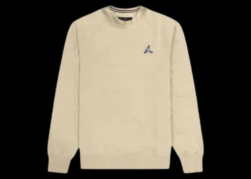 Jordan Essentials Fleece Crew Pullover Sweatshirt Cream
