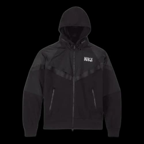 Nike x sacai Full-Zip Hoodie 'Black'