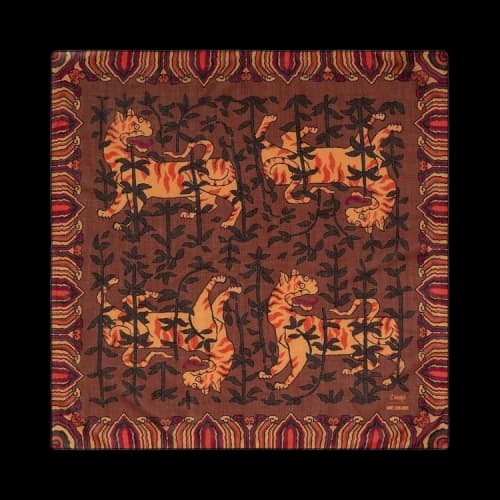 Aimé Leon Dore x Drake's Graphic Bandana 'Tiger'