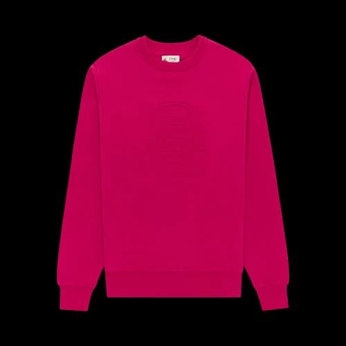 Aimé Leon Dore x Drake's Embossed Crewneck Sweatshirt 'Fuchsia'