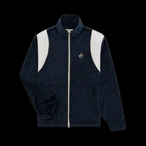 Aimé Leon Dore x Drake's Velvet Track Jacket 'Navy Blazer'