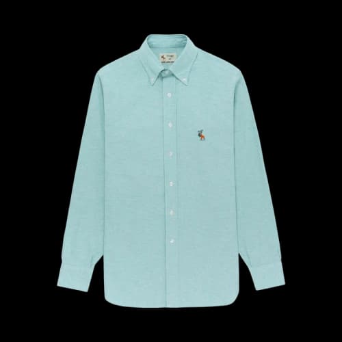 Aimé Leon Dore x Drake's Oxford Shirt 'Green'