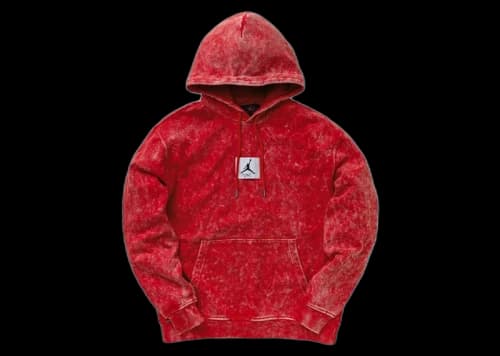 Jordan Essential Washed Fleece Hoodie Red