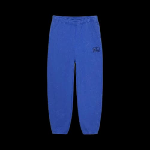 Stussy x Nike Acid Wash Fleece Pant 'Blue'