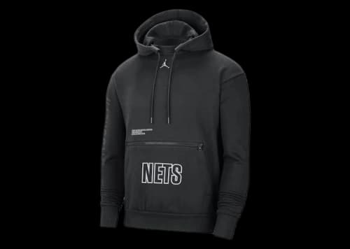 Jordan NBA Brooklyn Nets Statement Edition Loose Fit Hoodie Black
