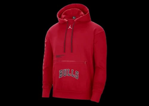 Jordan NBA Chicago Bulls Statement Edition Loose Fit Hoodie Red