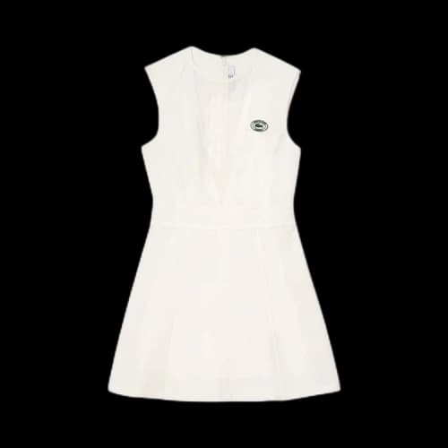 Sporty & Rich x Lacoste Tennis Dress 'Farine'