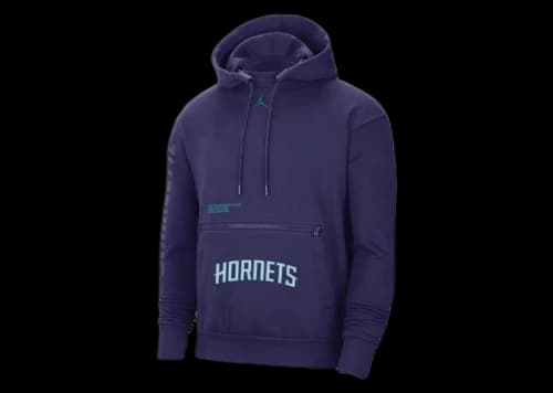 Jordan NBA Charlotte Hornets Courtside Loose Fit Hoodie Purple