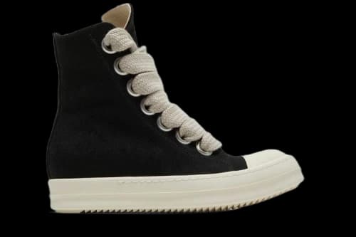 Rick Owens DRKSHDW Fogachine Cotton Denim Megalace High 'Black Milk' (Women's)