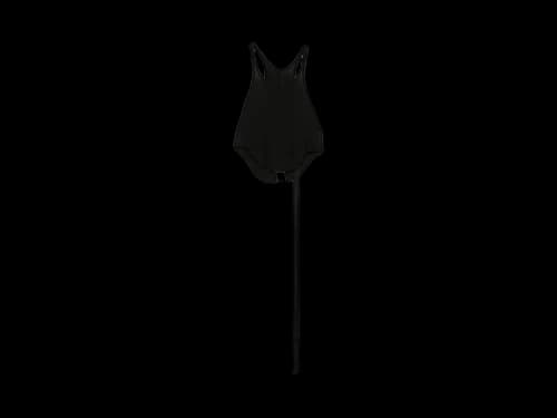 Rick Owens DRKSHDW Cropped Basic Tank Top Black