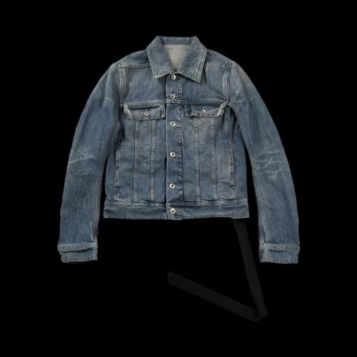 Rick Owens DRKSHDW Giacca Denim Trucker Jacket 'Washed Indigo'