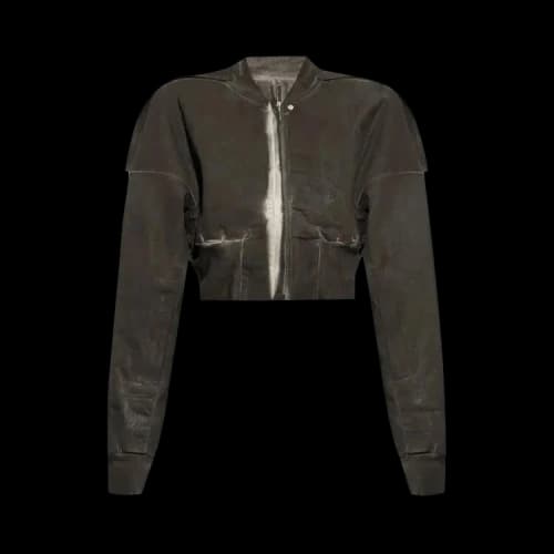 Rick Owens DRKSHDW Cropped Bomber Flight Jacket 'Dark Dust'