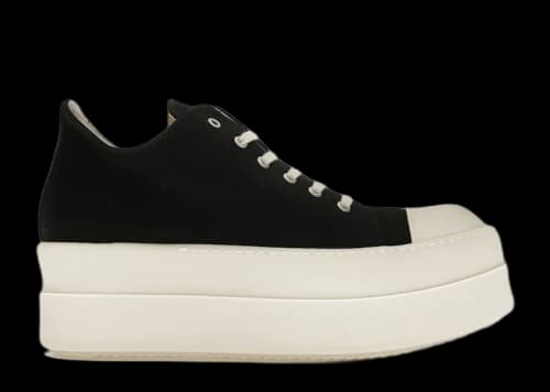 Rick Owens DRKSHDW Double Bumper Low Black Milk (Women's)
