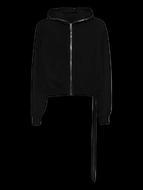 Rick Owens DRKSHDW Small Gimp Hoodie Black