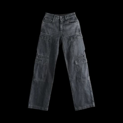 Rick Owens DRKSHDW Double Cargo Jeans 'Washed Grey'