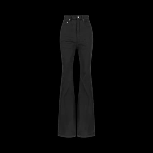 Rick Owens DRKSHDW Womens Bolan Bootcut Jeans 'Black Wax'