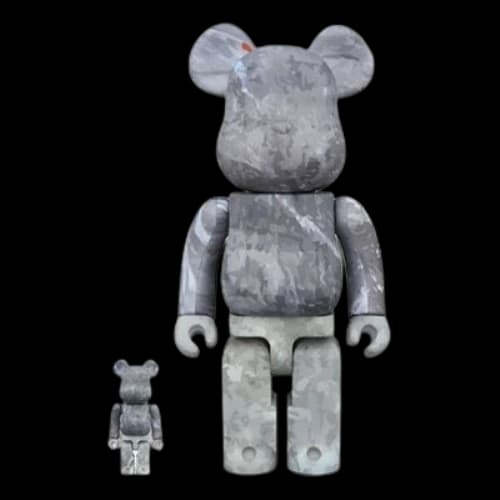 Bearbrick BE@RBRICK Gray Camouflage 100%+400%