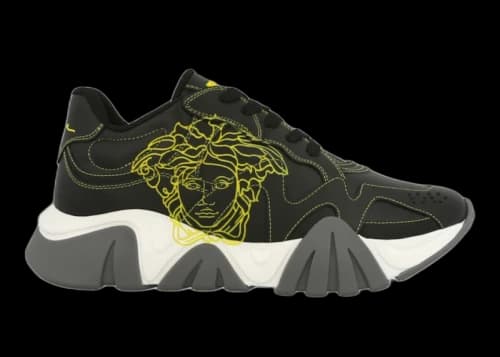 Versace Medusa Logo Black Yellow