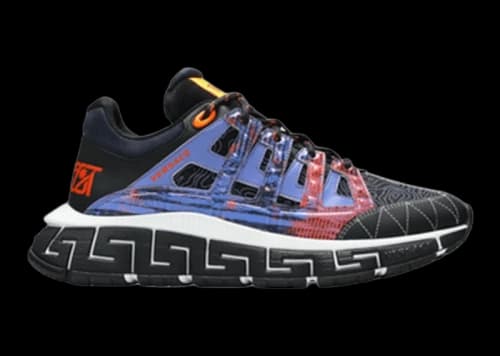 Versace Trigreca Black Bright Orange Powder Blue