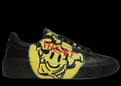 Versace Medusa Greca Low Smiling Medusa Black Green Pink