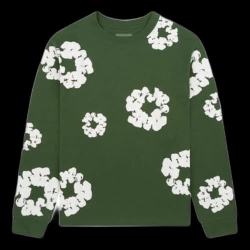 Denim Tears Cotton Wreath Long Sleeves T-Shirt 'Green'