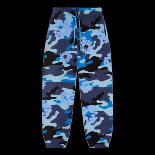 Denim Tears Cotton Wreath Sweatpants 'Blue Camo'