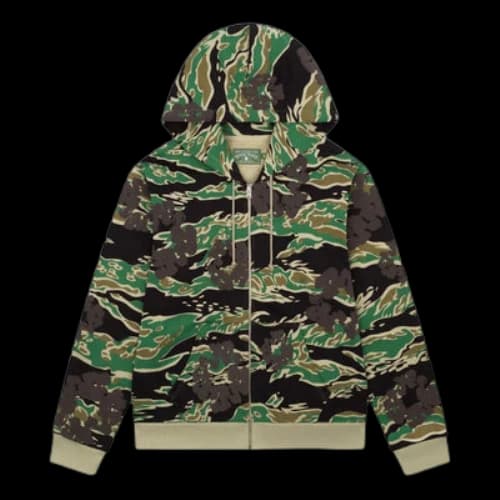 Denim Tears Cotton Wreath Hooded Jacket 'Green Camo'