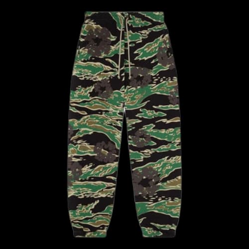 Denim Tears Cotton Wreath Sweatpants 'Green Camo'