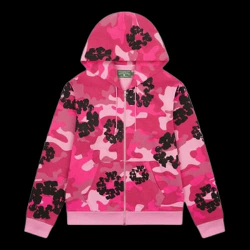 Denim Tears Cotton Wreath Hooded Jacket 'Pink Camo'