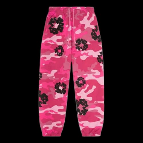 Denim Tears Cotton Wreath Sweatpants 'Pink Camo'