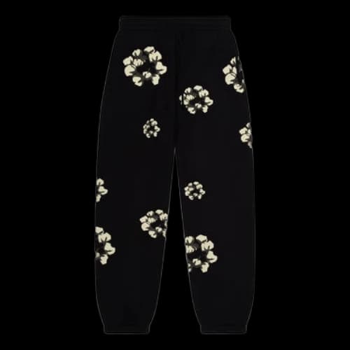 Denim Tears x Cactus Plant Flea Market Cotton Wreath Sweatpants 'Black'