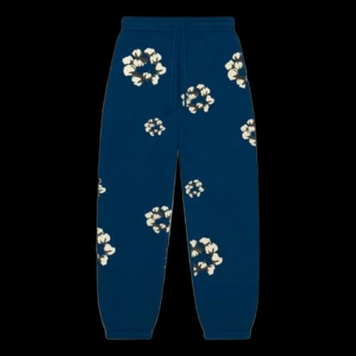Denim Tears x Cactus Plant Flea Market Cotton Wreath Sweatpants 'Navy'