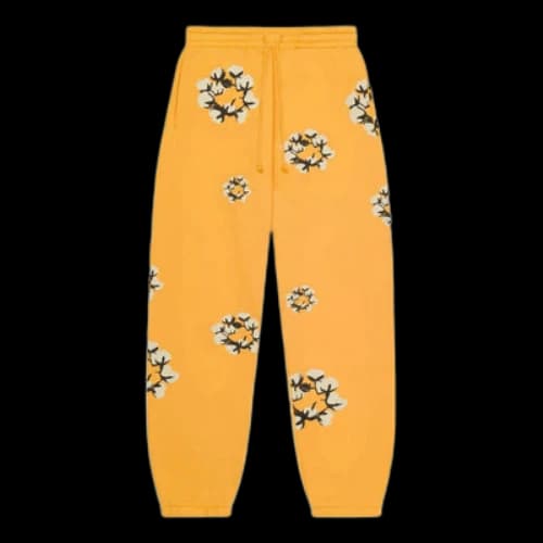 Denim Tears x Cactus Plant Flea Market Cotton Wreath Sweatpants 'Yellow'